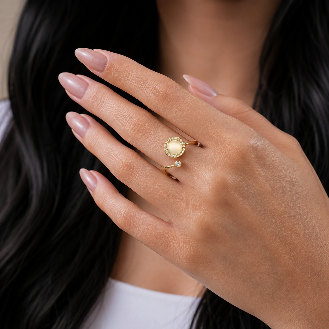 Bague Anti-Stress rotative ajustable I Nelia